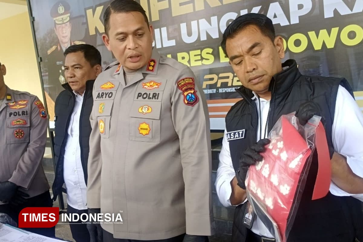 Polres Bondowoso Amankan Sabu dan Ribuan Pil Logo Y Jelang Ramadan